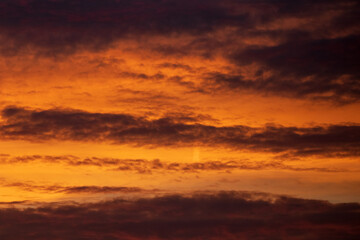 Fototapeta na wymiar clouds in the sky over sunset