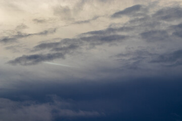 clouds in the sky over sunset