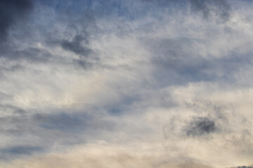 clouds in the sky over sunset