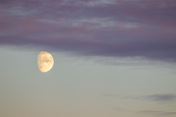 Naklejka na ściany i meble moon rising with clouds