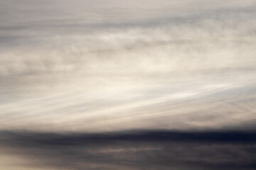 clouds in the sky over sunset