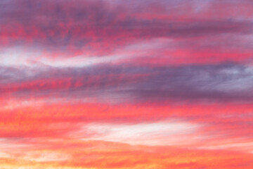 clouds in the sky over sunset