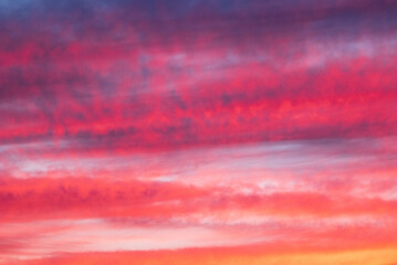 clouds in the sky over sunset