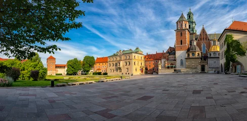 Papier Peint Lavable Cracovie Zdjęcia Krakowa . Stare Miasto i zamek królewski  Wawel