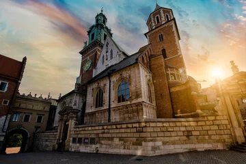 Fotobehang Zdjęcia Krakowa . Stare Miasto i zamek królewski  Wawel © krzysztof bednarczyk