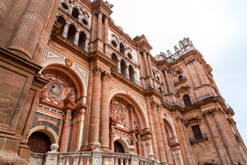 Fototapeta na wymiar The Cathedral of Malaga, Andalusia, Spain