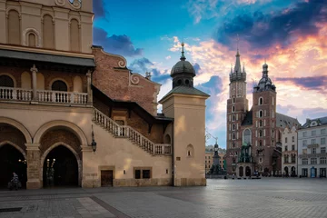 Crédence de cuisine en verre imprimé Cracovie Zdjęcia Krakowa . Stare Miasto i zamek królewski  Wawel