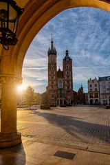 Foto auf Glas Zdjęcia Krakowa . Stare Miasto i zamek królewski  Wawel © krzysztof bednarczyk