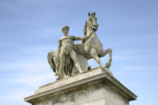Statue at Pont Alexandre III, Paris, France