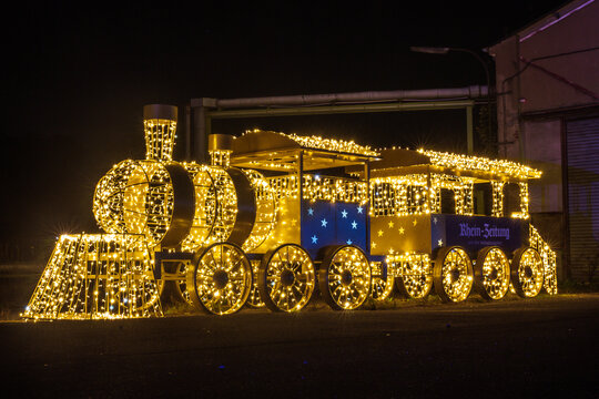 Ein Industriezug mit Wagons