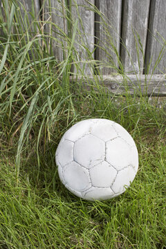 Soccer Ball, Ringkoebing, Midtjylland, Jutland, Denmark