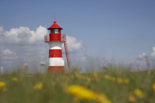 Lighthouse at Grisetaodde, Midtjylland, Jylland, Denmark