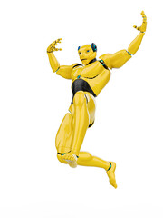 cyber tigerin is jumping