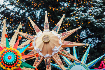  Celebration of  Orthodox Christmas in Lviv. Festival "The flash of Christmas star". Parade of Christmas stars.