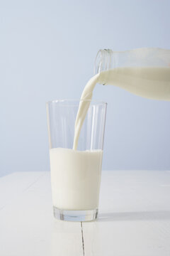 Pouring Glass of Milk