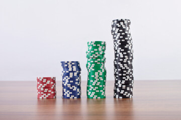 Stacks of Poker Chips