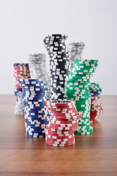 Stacks of Poker Chips