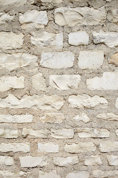 Detail of Stone Wall, Royan, Charente-Maritime, Poitou-Charentes, France