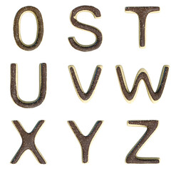 3D Render Set of Donut Alphabet - Font including Letters,  Numbers and Punctuation Marks