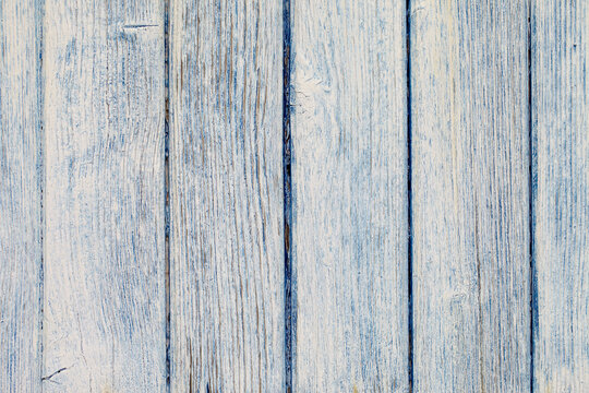 Close-up of Blue and White Painted Wooden Wall, Biscarrosse, Aquitaine, France
