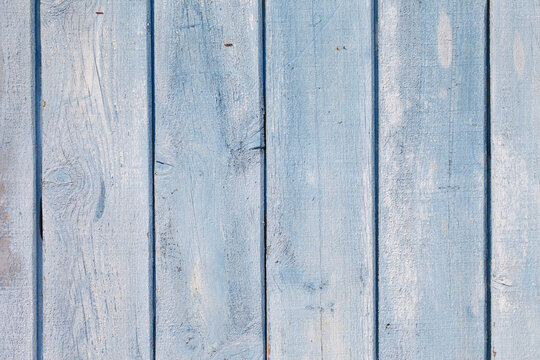 Close-up of Blue Painted Wooden Wall, Charente-Maritime, France
