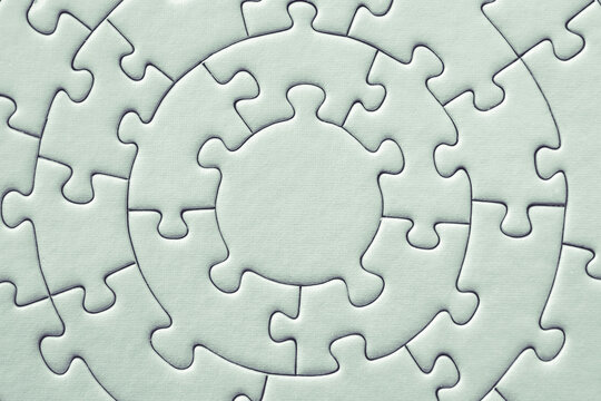 White puzzle background