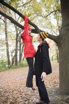 Couple Outdoors in Autumn