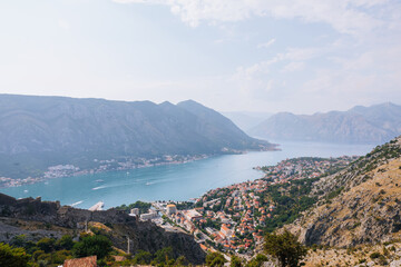 Fototapeta na wymiar Kotor in a beautiful summer day, Montenegro