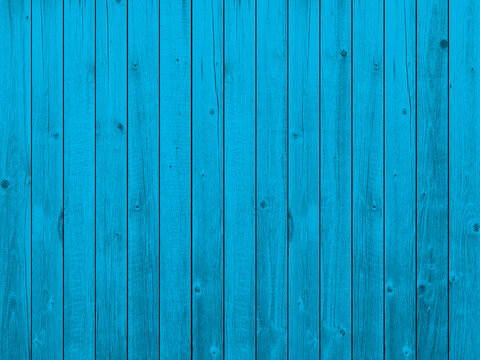Blue background wooden planks board texture.