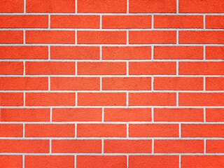 Modern red brick wall texture background.