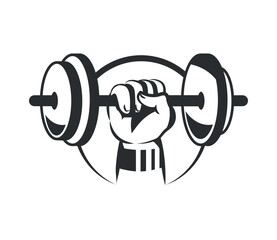 hand lifting weight gym