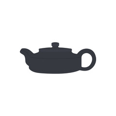 Teapot Flat Illustration. Clean Icon Design Element on Isolated White Background