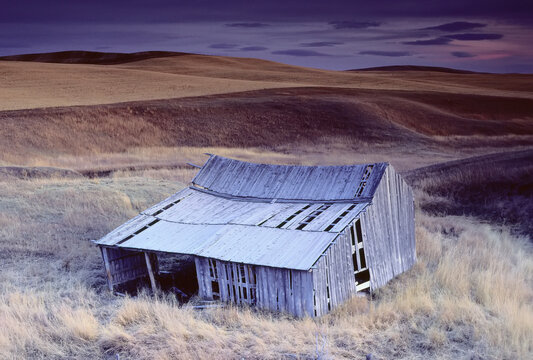 Old Shed in South of Cardston, Alberta, Canada