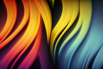 Colorful gradient abstract backdrop. Generative AI