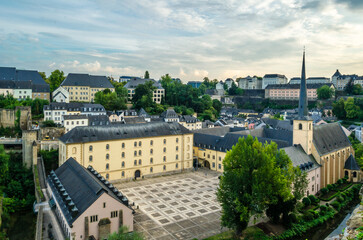 Aerial view of Luxembourg City