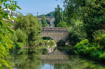 Fototapeta premium Stone bridge in Luxembourg
