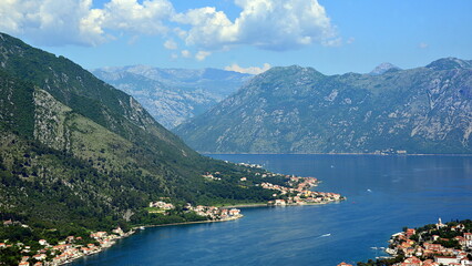 MONTENEGRO-Kotor Bay are a series of coves on the southern Dalmatian coast of the Adriatic 
Sea in Montenegro
