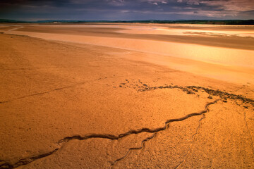 Tidal Flats, Avon River Mouth Bay of Fundy, Nova Scotia Canada