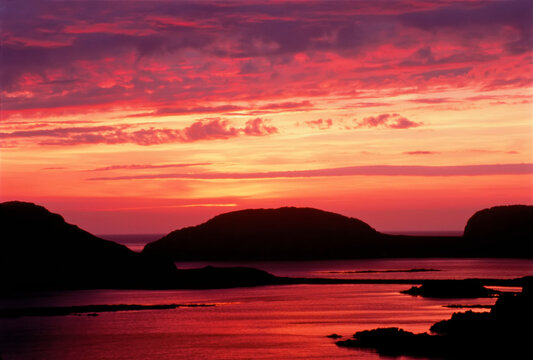 Sunset Back Harbour, Twillingate Island Newfoundland and Labrador, Canada