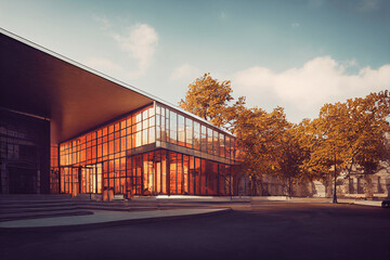 現代系リアル調の高解像度背景