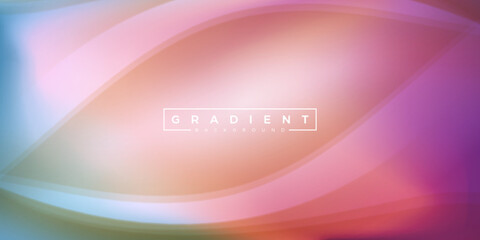 Gradient abstract vector wave blurred background