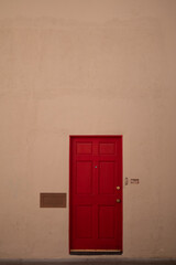 red door in the wall