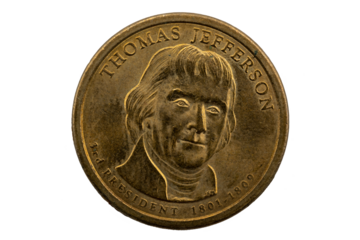 Thomas Jefferson Presidential one dollar Coin, Presidential dollar coin, 2007