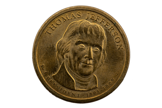 Thomas Jefferson Presidential one dollar Coin, Presidential dollar coin, 2007