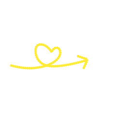 Yellow Love Arrow