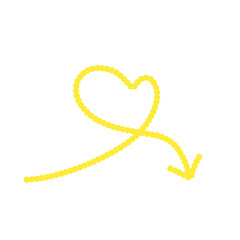 Yellow Love Arrow