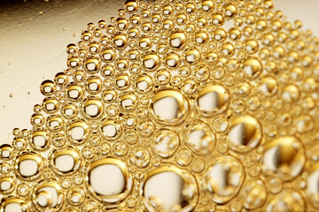 Macro shot of carbonated drink bubbles as background