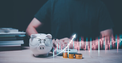 saving plan, investment plans, piggy bank, retirement plans. saving money, money management. 