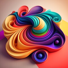 colorful color explosion, different colors - Generative AI