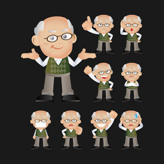 Fototapeta premium Business people expressions with different faces